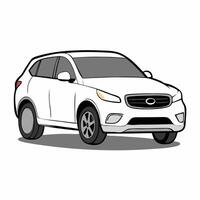 Custom Car Illustration Featuring Unique Modifications vector