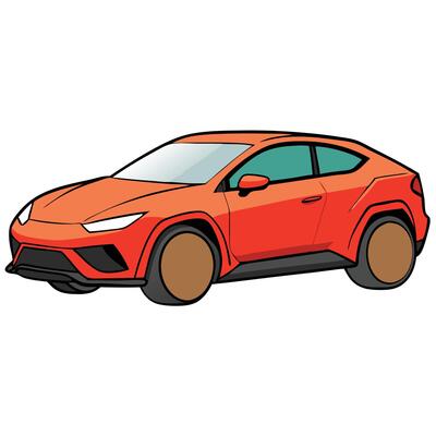 Concept Car on White