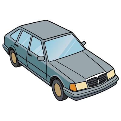 Minimalistic Car Illustration for Creative Projects