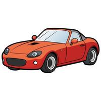 Editable Car Illustration with Sharp Details vector