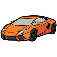 Compact Hatchback Car Illustration on a White Background vector