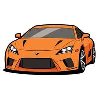 Editable Car Illustration for Print and Digital Use vector