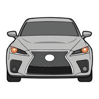Geometric Car Illustration with Clean and Precise Lines vector