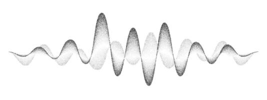 Noise grain sound wave abstract background vector