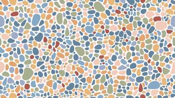 Pebble and gravel mosaic stone pattern background vector