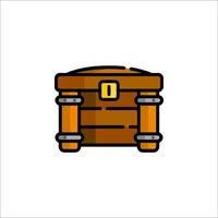 An icon of a chest on a white background vector
