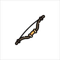 A bow and arrow icon on a white background vector