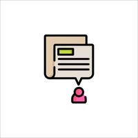A person is holding a document icon vector