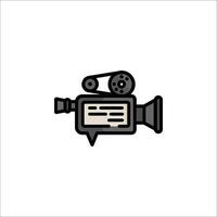A camera icon on a white background vector