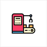 A machine with a wrench on it vector