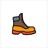A shoe icon with a boot on it vector