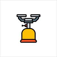 A yellow bell with a handle on top vector