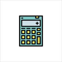 A calculator icon on a white background vector