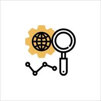 Search engine optimization icon vector