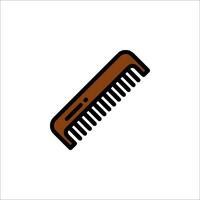 A comb icon on a white background vector