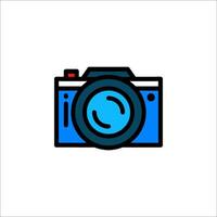 A camera icon on a white background vector