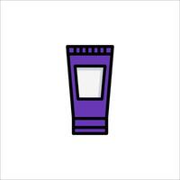 A tube of toothpaste on a white background vector