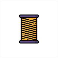 A spool of thread icon on a white background vector