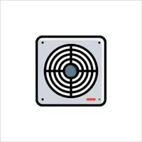 A fan icon on a white background vector