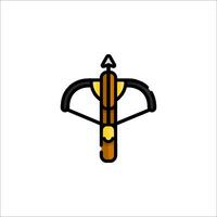 A bow and arrow icon on a white background vector