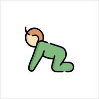 A man in a green suit is kneeling down vector