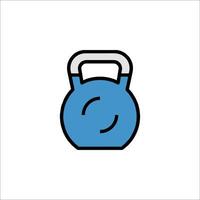 A kettlebell icon on a white background vector