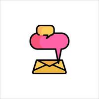 Email envelope icon illustration vector