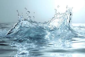 Splashing Water in Motion Dynamic Fluid Art for Creative Designs photo