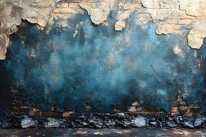 Rustic Peeling Paint Wall Texture for Artistic Backgrounds and Design Projects photo