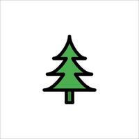 A christmas tree icon on a white background vector