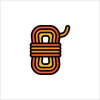 A colorful logo for a company that makes a cable vector