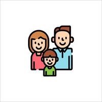 Family icon illustration vector