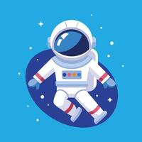 Cute Astronaut Character Illustration for Space Themed Projects and Designs vector