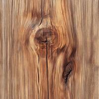 Detailed close-up of a rustic wood surface showcasing unique knots and grain patterns at natural lighting photo