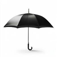 Unique black and white umbrella displays elegance and simplicity for rainy days photo