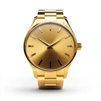 Luxury gold wristwatch showcases elegance and timeless design with a polished finish, perfect for formal occasions or daily wear photo