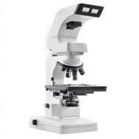High-quality laboratory microscope used for scientific research and educational purposes in a modern lab setting photo