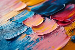 Colorful swirling abstract patterns create a vibrant visual experience in a contemporary artwork photo
