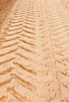 Tire Tracks in the Sand photo