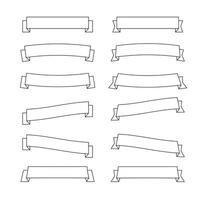 Ribbon Design Elements Set vector