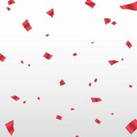 Red Ribbons Falling in the Air vector
