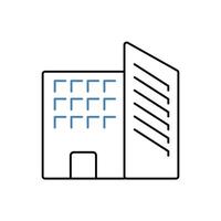 office concept line icon. Simple element illustration. office concept outline symbol design. vector