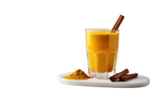 A velvety turmeric-infused drink dusted with cinnamon warms your soul png