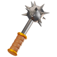 3d Rendern Abenteuer Spiel Symbol Konzept. 3d machen Keule Symbol png