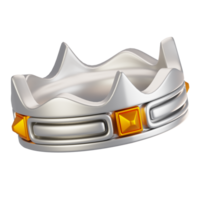 3d rendering adventure game icon concept. 3d render crown icon png