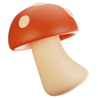3d rendering adventure game icon concept. 3d render mushroom icon png