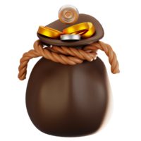 3d rendering adventure game icon concept. 3d render money icon png
