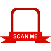 QR code frame. QR code. Scan me. png