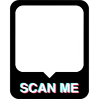 QR code frame. QR code. Scan me. Social media applications code. Mobile payment. png