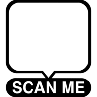 QR code frame. QR code. Scan me frame png